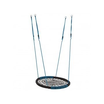 Leagan cuib oval PP negru albastru