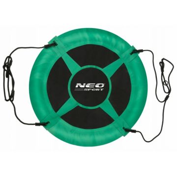 Leagan tip cuib pentru copii XXL 95 cm,cadru din otel,husa impermeabila si rezistenta din material Oxford 600D,greutate suportata 150 kg Neo-Sport Verde