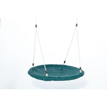 Leagan, Dice, Tip cuib, Diametru 100 cm, Ajustabil pe inaltime pana la 250 cm, Din tesatura impermeabila, Pana la 150 kg, Conform cu EN 71-1 2 3 8, 3 ani+, Dark Green