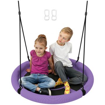 AIYAPLAY Sărut păstor, Sărut de grădină rotund, rezistent la 150 kg, reglabil înălțime, Lila | Aosom Romania