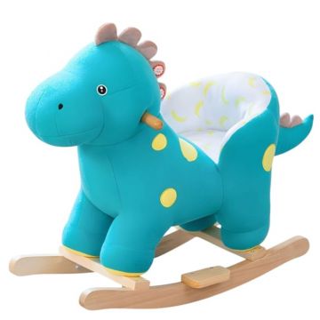 Dinozaurul Verde inchis din plus, Balansoar si cu Roti