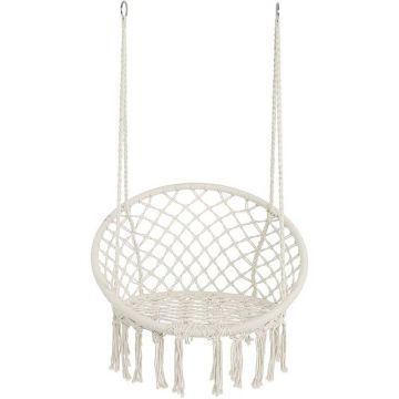 Hamac suspendat, leagan tip cuib cu spatar confortabil, pentru o persoana, interior si exterior, 50x70x100 cm