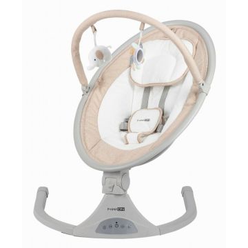 Leagan balansoar, FreeOn, Elite, Cu 12 melodii, 5 viteze de balansare si 3 pozitii de reglare a spatarului, Beige