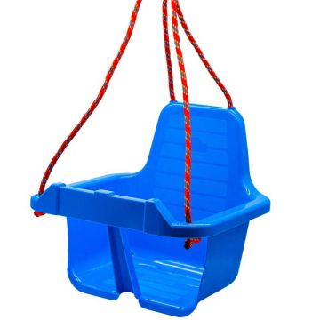 Leagan din plastic Roben Toys cu spatar albastru