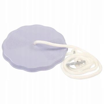 Leagan pentru copii disc Mochtoys Round Swing Lilac diametru 30,5 cm, Rezistent la intemperii,Potrivit pentru interiorexterior,Franghie reglabila