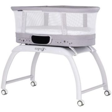 Patut cu leganare si cantar integrat Chipolino Sogno 2 in 1 grey