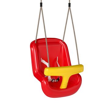 AIYAPLAY Leagăn pentru Copii de Interior și Exterior, Leagăn de Grădină pentru Bebeluși și Copii 9-36 Luni, Coardă Reglabilă și Centură de Siguranță | Aosom Romania