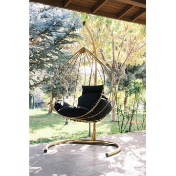 Balansoar de Gradina Alma cu un Singur Loc, Auriu, 110 X 196 X 110 Cm - arsiv6