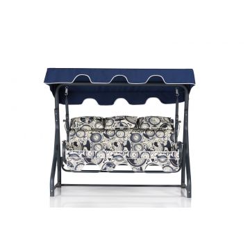 Balansoar de gradina cu 3 locuri Extensibila Rush, Albastru, 160x110x50 cm - Albastru