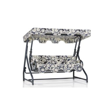 Balansoar de gradina extensibila 3 locuri Sibiu, Albastru, 160x110x50 cm - Albastru