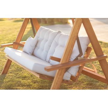 Balansoar de grădină Grand Lyon 2400, Natur - Bej, 175x70x190 cm - Natural - Bej