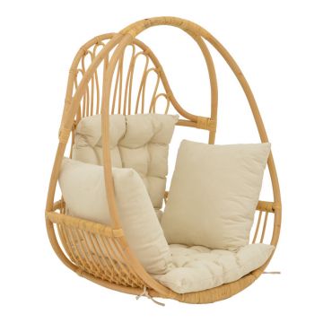 Balansoar de gradina Jorg Boho, Natural, 80x59x105 cm - Natur