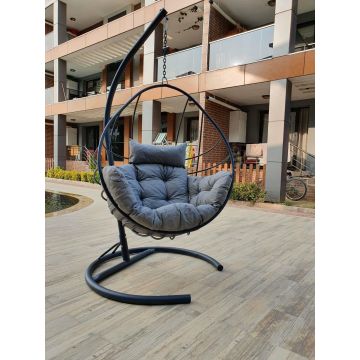 Balansoar de gradina Portland, Gri Crem, 120 x 215 x 60 cm - Gri