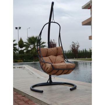 Balansoar de gradina Relax, Antracit/Crem , 120 x 215 x 60 cm - Crem