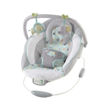 Balansoar electric bebelusi, Ingenuity, Morrison, 8 melodii, Vibratii, Pernuta pentru cap detasabila, Bara cu jucarii , Centura siguranta 3 puncte, 0-6 luni, Pana la 9 kg, Multicolor