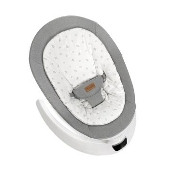 Balansoar electric Jane Moon Mist cu 5 trepte de viteza, timer, 12 melodii si 5 sunete ale naturii, conform cu standardul european EN 127902023