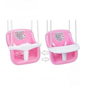 Leagan 2 in 1 cu masuta pentru copii 36 x 32 x 40 cm