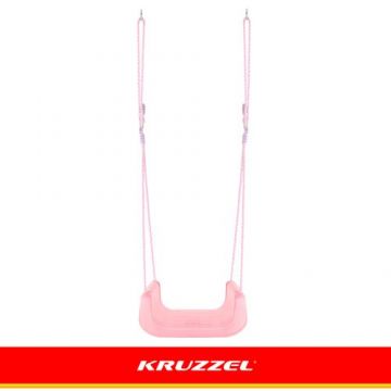Leagan pentru copii si bebelusi, design evolutiv 3-in-1, centura de siguranta reglabila, franghii reglabile intre 120 si 150 cm, pinkgreen